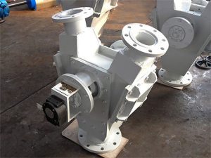 There is a ATEX diverter valve in the factory workshop, which is a manual coal powder three-way valve.