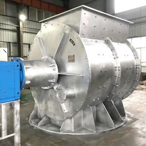 Válvula de alimentación de esclusa de aire de molino vertical diseñada para la entrada controlada de material, mostrando su robusta construcción y eficacia operativa.