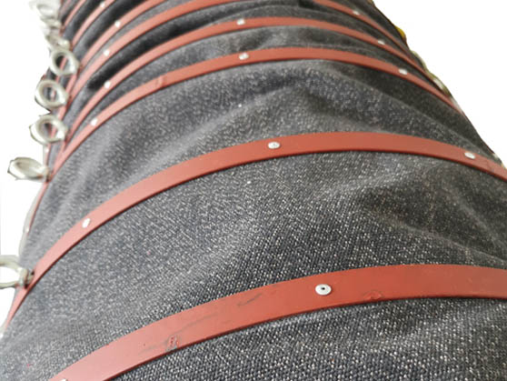 Iron Ring Telescopic Bellow – A durable, flexible connector for bulk material transfer (cement, powders, grains).