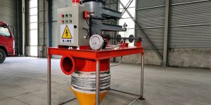 bulk loading machine with level switch on loading spout
